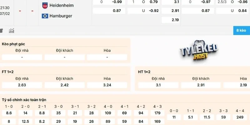 Soi kèo Heidenheim vs Hamburger SV hôm nay